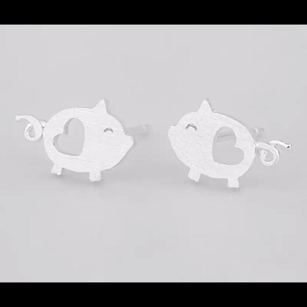 pig earrings